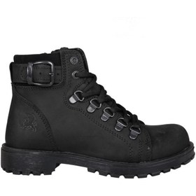 Resim Raker Unisex Siyah Saf Deri Siyah Nubuk Bot 8028 (36-39 Arası) 