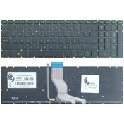 Resim HP Uyumlu 15-ab, 15-bc, 17-ab Klavye Işıklı (Yeşil) 