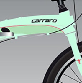 Resim Carraro Flexı 108 8 Vites Katlanır Bisiklet -Shimano Acera Vites açık yeşil 