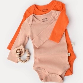 Resim Rebebe Babycosy Modal 2 Li Uzun Kollu Bebek Badi - Bebek Body - Csym1131 (544739532) Turuncu 