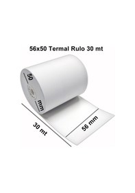 Resim 56MM X 30M Termal Rulo 100'Lü Paket 