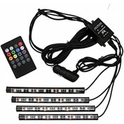 Resim yenibagshop ayakaltı led rgb müziğe Duyarlı iç aydinlatma 