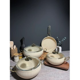 Resim Bena Life 7 Parça Granit Güveç Tencere Seti 