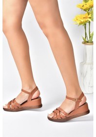 Resim Fox Shoes Taba Kadın Dolgu Topuklu Ayakkabı K674305409 