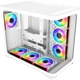 Resim GB-G2851BW Sea View USB 3.0 ATX 7 x ARGB Fanlı Kasa Beyaz (PSU Yok) 