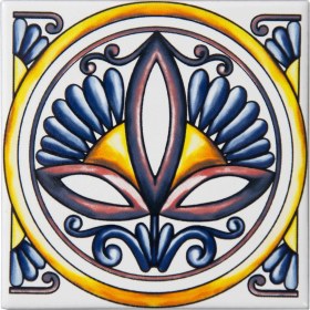 Resim Can Seramik 10*10 Cm Cç-50 Kütahya Çini Karo ( 5'li 1 Paket ) 