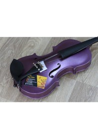 Resim Keman Simli Lila Özel Yapım Tam Set 