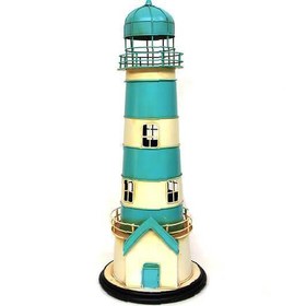 Resim Dekoratif Metal Deniz Feneri Kumbara Vintage Biblo Hediyelik 