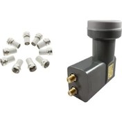 Resim Ata Elektronik 2 Port Lnb + 10 F Jak Konnektörlü 