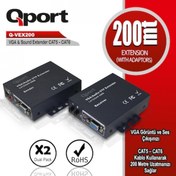 Resim Qport Q-VEX200 200 Metre Vga Extender 2li Paket Stoktan Aynı Gün Ücretsiz Kargo! 2 Yıl Garantili!