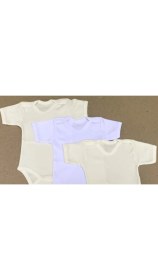 Resim Özdemirli Bebe Çıtçıtlı Badi Kısa Kol (3 Lü Paket) 