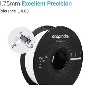 Resim Snapmaker Pla Beyaz 3d Yazıcı Filamenti 1.75mm 1kg 