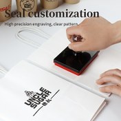 Resim Özel Büyük Mühür Damga Seti - Yüksek Hassasiyetli, Şeffaf Desen Kişiselleştirilmiş Şirket Logoları, Çiçekçiler & Düğün Hediyeleri İçin - Elektriksiz, Ofis & İş Kullanımı İçin İdeal, Benzersiz Yılbaşı Hediyesi 