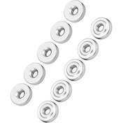 Resim Jeemson Karbon Çelik Nikel Kaplı Elden Sıkma Somun, Parçaları Sabitlemek İçin, M4-m10 Çeşitli Boyutlar, Dayanıklı Ve Anti-oksidasyon 10 Adet 