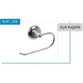 Resim Açık Tuvalet Kağıtlığı Royaleks-taç208-sm Beyaz - Siyah 