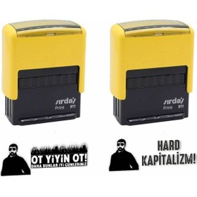 Resim Hard Kapitalizm Ot Yiyin Ot Baskılı Kaşe Diğer 