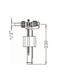 Resim Japar Gömme Rezervuar Flatörü 1/2 