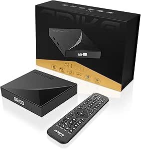 Amiko A11 Gold Box Android 11 4K UHD 4GB 32GB - Lecteur Multimédia WiFi Dual Band Bluetooth 5.2 USB 3.0