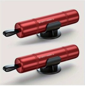Resim Boatshop1 Geilivity 2pcs Kırmızı Araç Güvenlik Çekici Seti Acil Kaçış Aracı Cam Kırıcı Ve Emniyet Kemeri Kesici Dayanıklı Abs Malzeme 