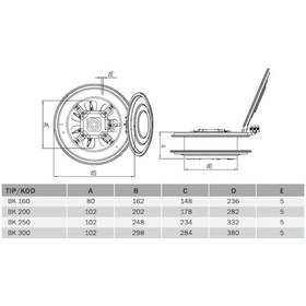 Resim Bvn Bahçıvan Bk 250 Aksiyel Kapaklı Aspiratörü 890M³/H 