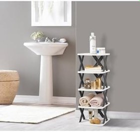Resim Model X Organizer, Banyo Rafı, Mutfak Rafı, Çok Amaçlı Düzenleyici gri 