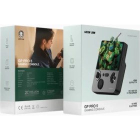 Resim Green Lion Gp Pro 5 E5 Retro Oyun Konsolu 5" IPS Hd, 64GB, Hdmı, 22W 