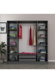 Resim Minar Kale 210cm 4 Bolme 2 Cek Gıyınme Dlp Antr 