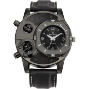 Resim Hanyang Siyah Uthaı CQ151 Retro Erkek Kişilik Büyük Plaka Izle Öğrenci Trendi Spor Silikon Izle Erkek Rahat Iş Kuvars Izle (Yurt Dışından) 