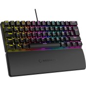 Resim Rampage Plower K60 Siyah 12 Işık Modlu Mekanik Bilek Destekli Red Switch Gaming Oyuncu Klavye 