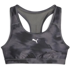 Resim RUN 4KEEPS MID IMPACT AOP BRA PUMA Black 