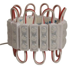 Resim 12 Volt 0,48 Watt 3'lü Mercekli Mini Modül Led Mavi Dış Mekan Ip67 10 Adet 