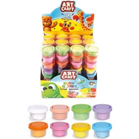 Resim 8'li Silindir Oyun Hamur Seti 168 Gr. - Oyun Hamuru Seti - Hamur Setleri - Hamur Kalıpları Renkli 