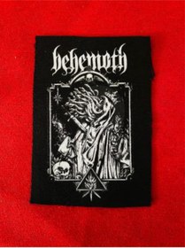 Resim ZID KOPYA - Behemoth Müzik grubu Dijital baskı Suya Dayanıklı Yama Patch Dikilebilir (12x9 cm) 