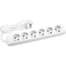 Resim Viko 90113602 Multi-Let Topraklı Kablolu 6'lı Priz 2 m 