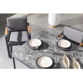Resim Argos Bahçe Balkon Masa Takımı Cappuccino 
