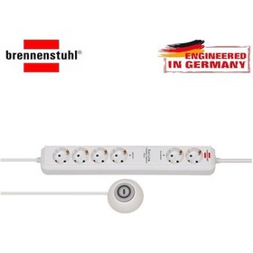 Resim Brennenstuhl Eco-line Comfort Güvenlik Anahtarlı 6'lı Uzatma Priz 