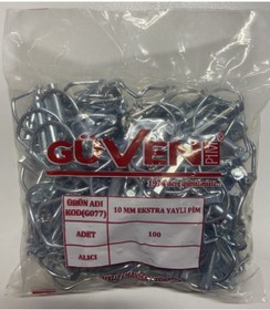 Resim GÜVEN 10 Mm Yaylı Pim (100 ADET) 