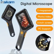 Resim 500x Büyütme Özelliğine Sahip Taşınabilir El Mikroskobu, Otomatik Odaklama, USB ve Pil Gücü ile Uyumlu - Bakım/Kaynak/Bilim Araştırması/Test, Para Tanıma, Devre Kartı İnceleme, Biyoloji Keşfi vb. İçin 