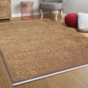Resim Anadolu Uşak Sarı Kahverengi Halı - 60x180cm 