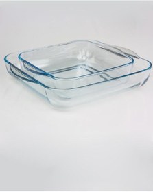 Resim Paşabahçe Borcam Ikili Kare Tepsi 