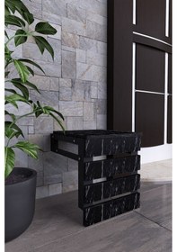 Resim Moka Park Avm Akasya Duvara Monte Katlanabilir Tabure Siyah 