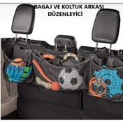 Resim NOVA TEXTILE Araç Bagaj Düzenleyici, Koltuk Arkası Organizer, Çok Amaçlı Araç İçi Organizer, Oto Aksesuar Toplama 