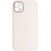 Resim Deluxe iPhone 12 Mat Beyaz Kılıf ScHitec