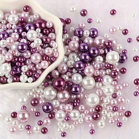 Resim 500 Adet Akrilik Boncuk Seti, Karışık Boyutlarda Renkli Yuvarlak Boncuklar, Delikli, 3-10Mm, 3-10Mm, El Yapımı Takı Yapımı, DIY Bileklik Kolye Pandantif 