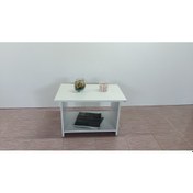Resim KOBİÇ RAFLI OFİS SEHPASI 60X45X45 CM (BEYAZ) 