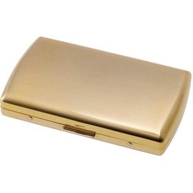 Resim Pearl Japan Venus Metal Kısa Sigara Tabakası Satin Gold 12li 