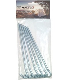 Resim Madfox Skewer C-kafa Çadır Kazığı 18cm 6pcs Beyaz 