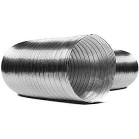 Resim Alüminyum Telli Şofben Aspiratör Davlumbaz Borusu 127 Mm 1,5 Metre 
