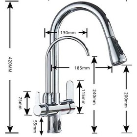 Resim Newarc Spiralli Arıtma Su Girişli Eviye Bataryası 