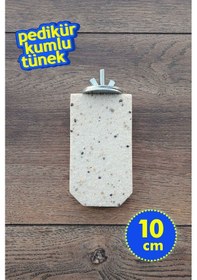 Resim Foxy Pedikür Papağan Tüneği 10 cm Kumlu Zımpara Tünek - Sultan, Muhabbet, Lori, Monk, Sevda, Forpus 